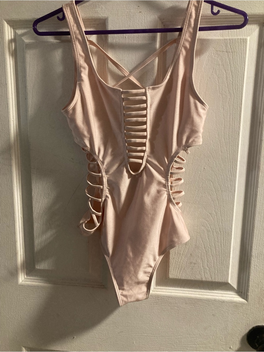 Revamped Pale Pink Strappy One-Piece Shapewear